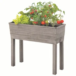City Pickers High-Rise Raised Bed Garden Driftwood Color