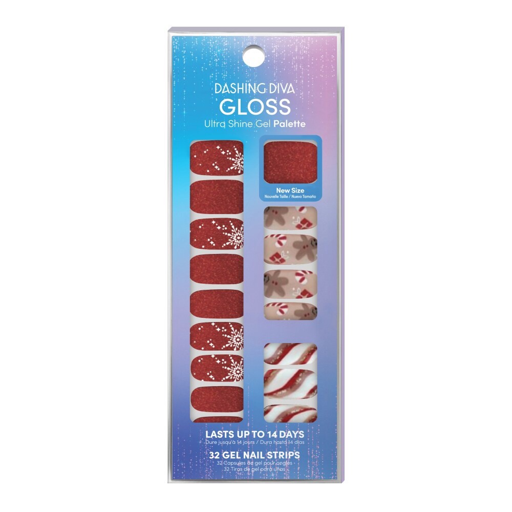 slide 1 of 1, Dashing Diva Gloss Candy Graham Ultra Shine Gel Nail Strips, 32 ct