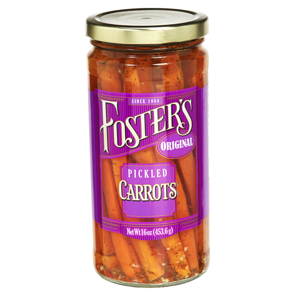 slide 1 of 1, Foster's Original Pickled Carrots, 16 oz