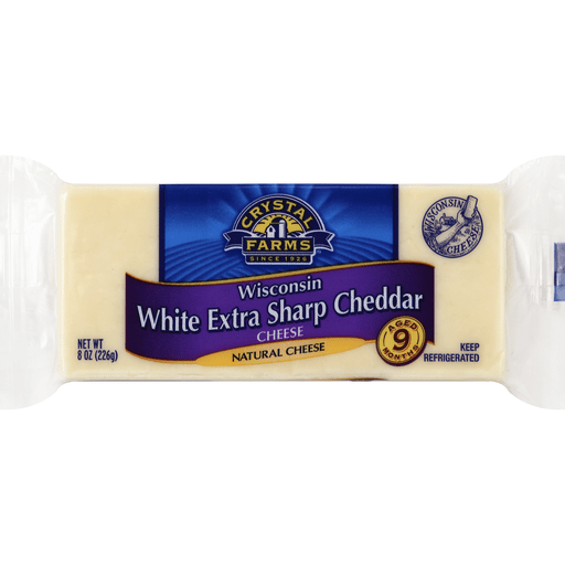 slide 2 of 2, Crystal Farms Cheddar Cheese Singles, 8 oz
