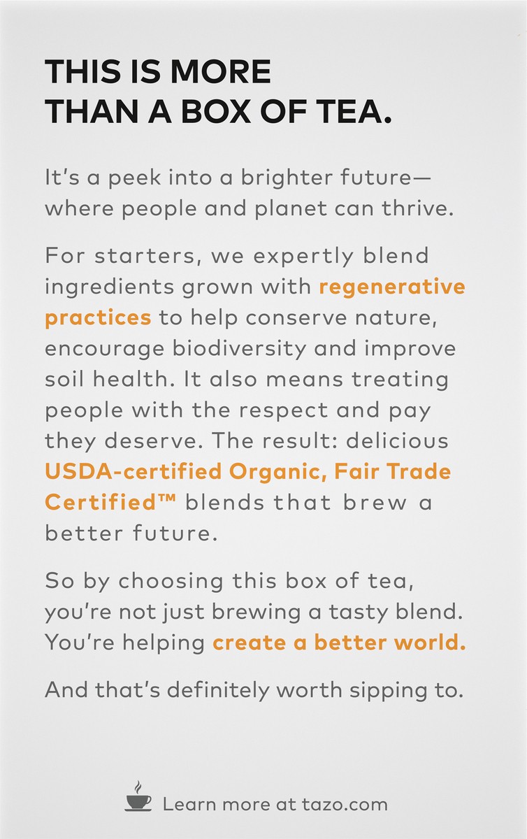 slide 3 of 4, TAZO TB ORG FT Chai 6 16ct, 16 ct