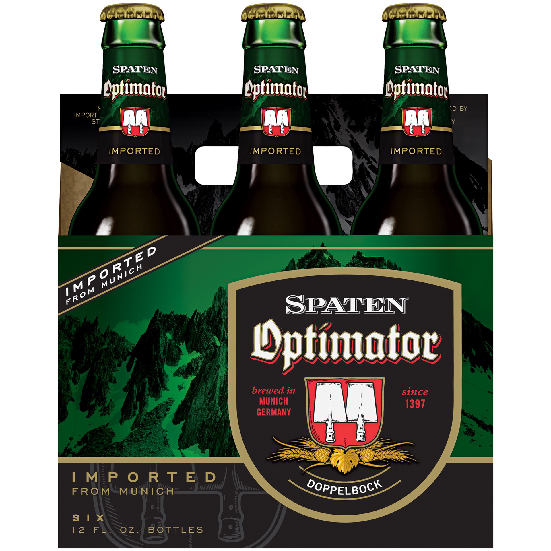 slide 3 of 3, Spaten Optimator Bock, 6 Pack 12 FL OZ Bottles, 6 ct