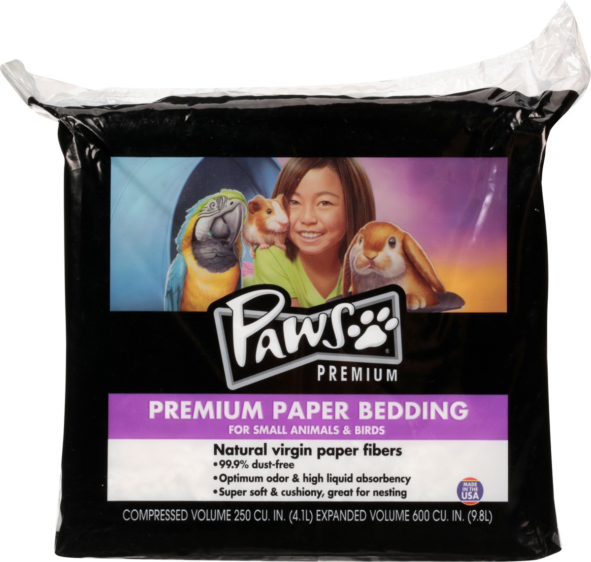 slide 4 of 11, Paws Happy Life Premium Paper Bedding for Small Animals & Birds 1 ea, 1 ea