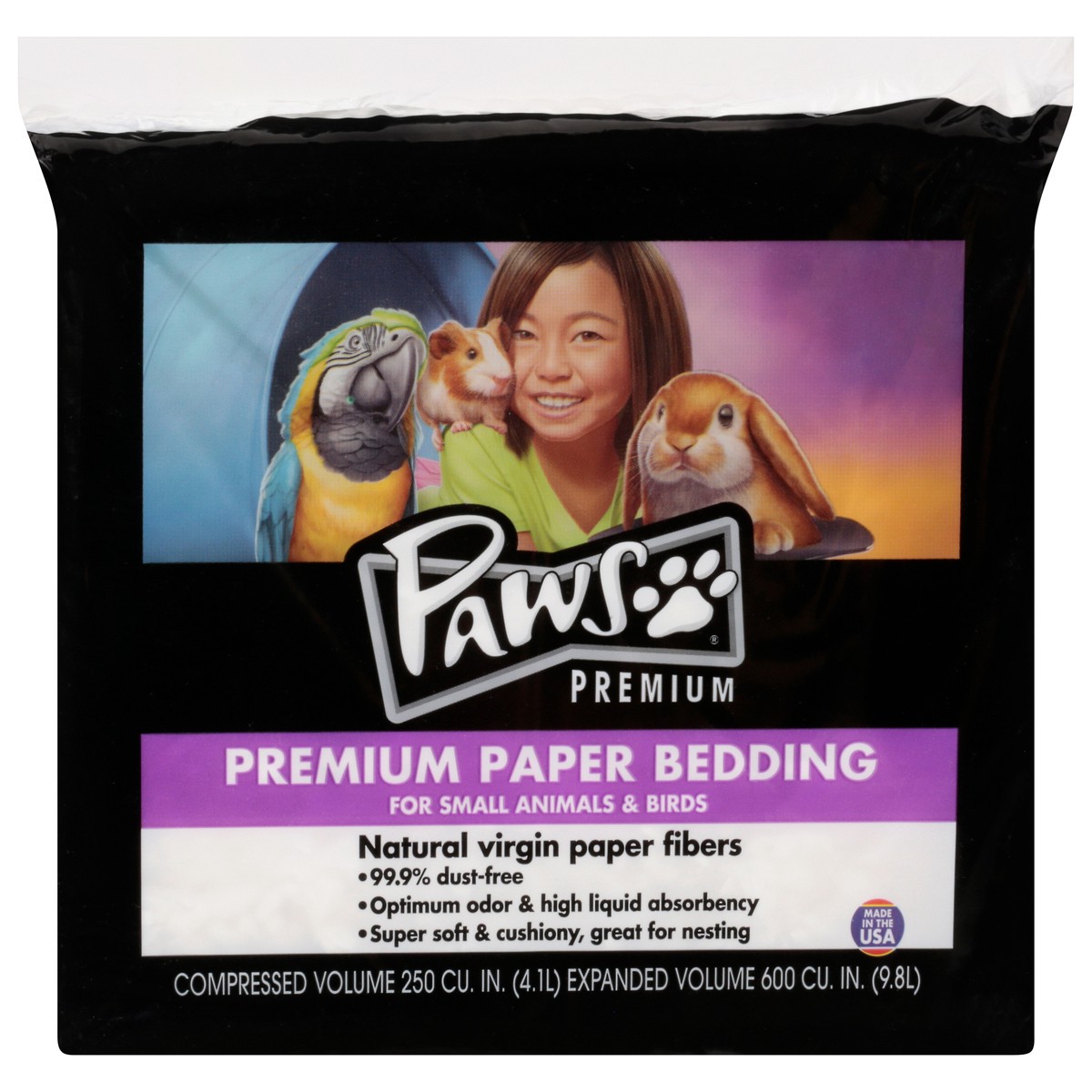 slide 6 of 11, Paws Happy Life Premium Paper Bedding for Small Animals & Birds 1 ea, 1 ea