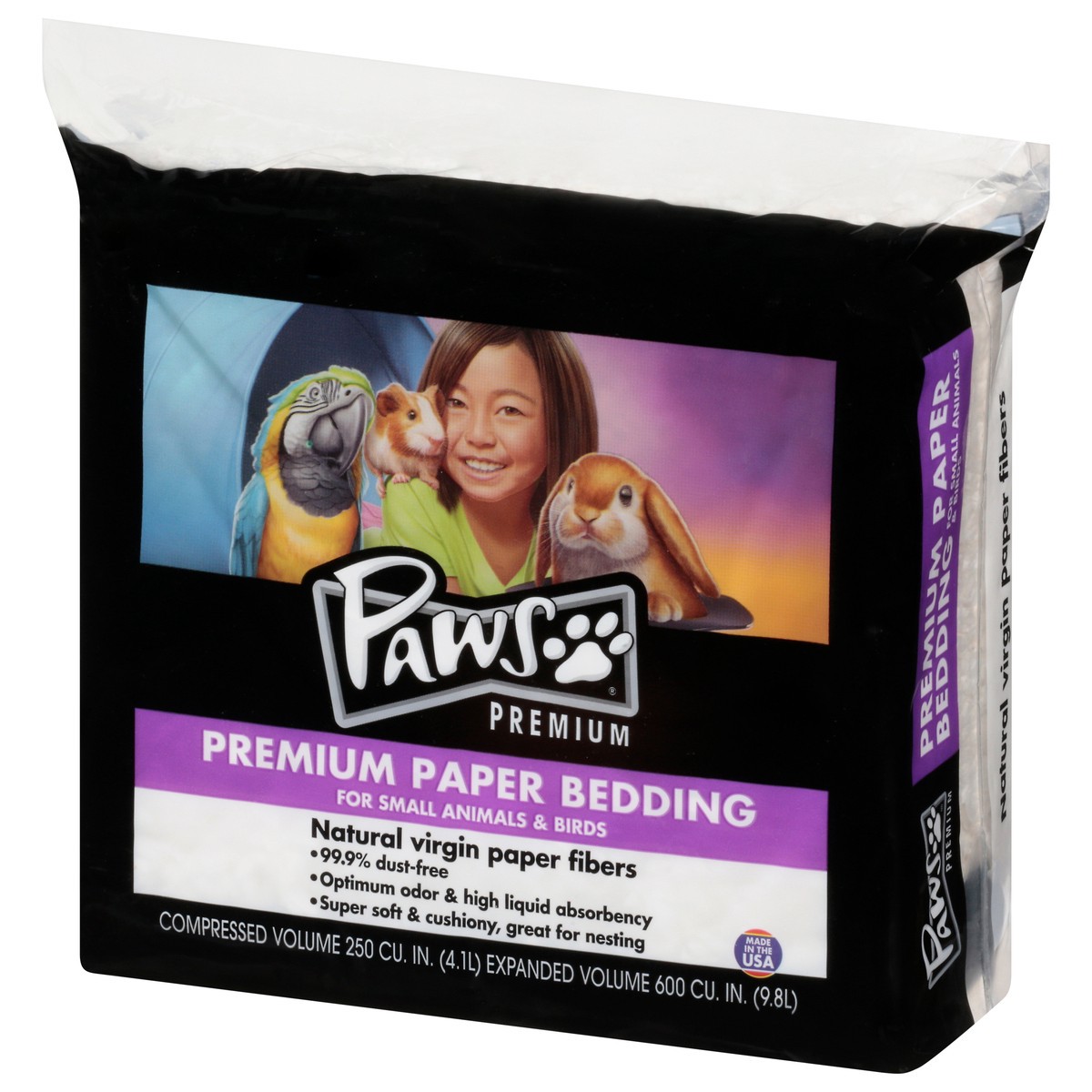 slide 2 of 11, Paws Happy Life Premium Paper Bedding for Small Animals & Birds 1 ea, 1 ea