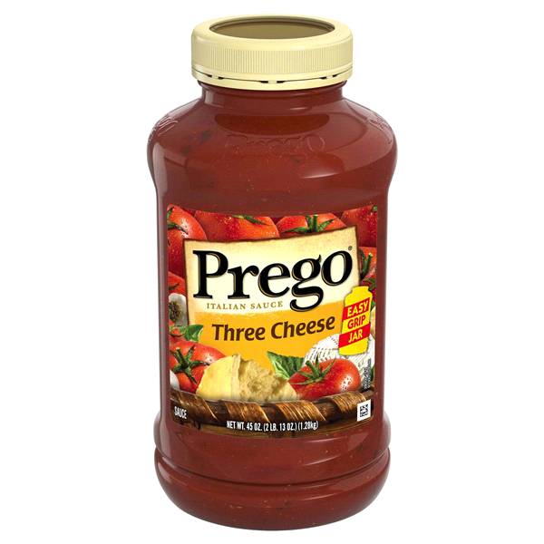slide 1 of 1, Prego Three Cheese Italian Sauce, 45 oz