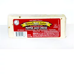 Naturally Good Kosher Pepper Jack Cheese, 8 oz