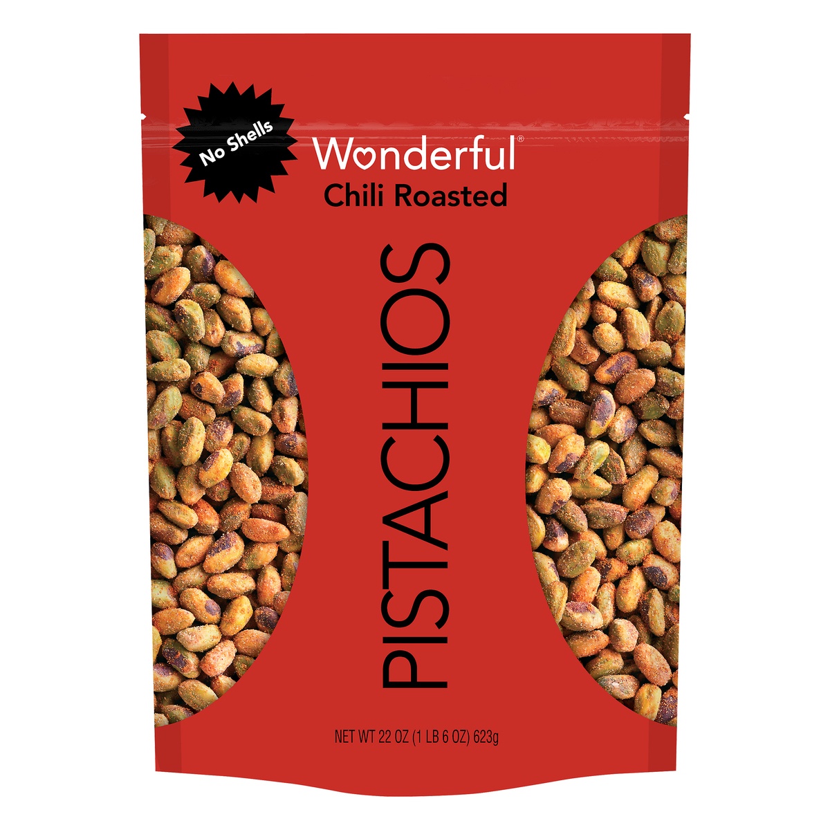slide 1 of 5, Wonderful Pistachios Pistachios, Chili Roasted, No Shells, 22 oz
