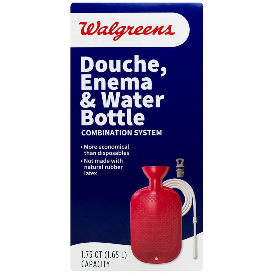 slide 1 of 2, Walgreens Combination Douche Enema & Water Bottle System, 1.75 qt