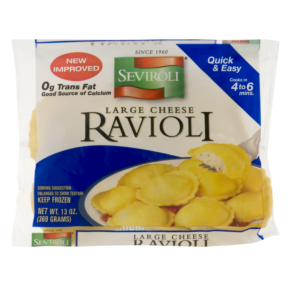 slide 1 of 10, Seviroli Large Ravioli / Cheese, 13 oz
