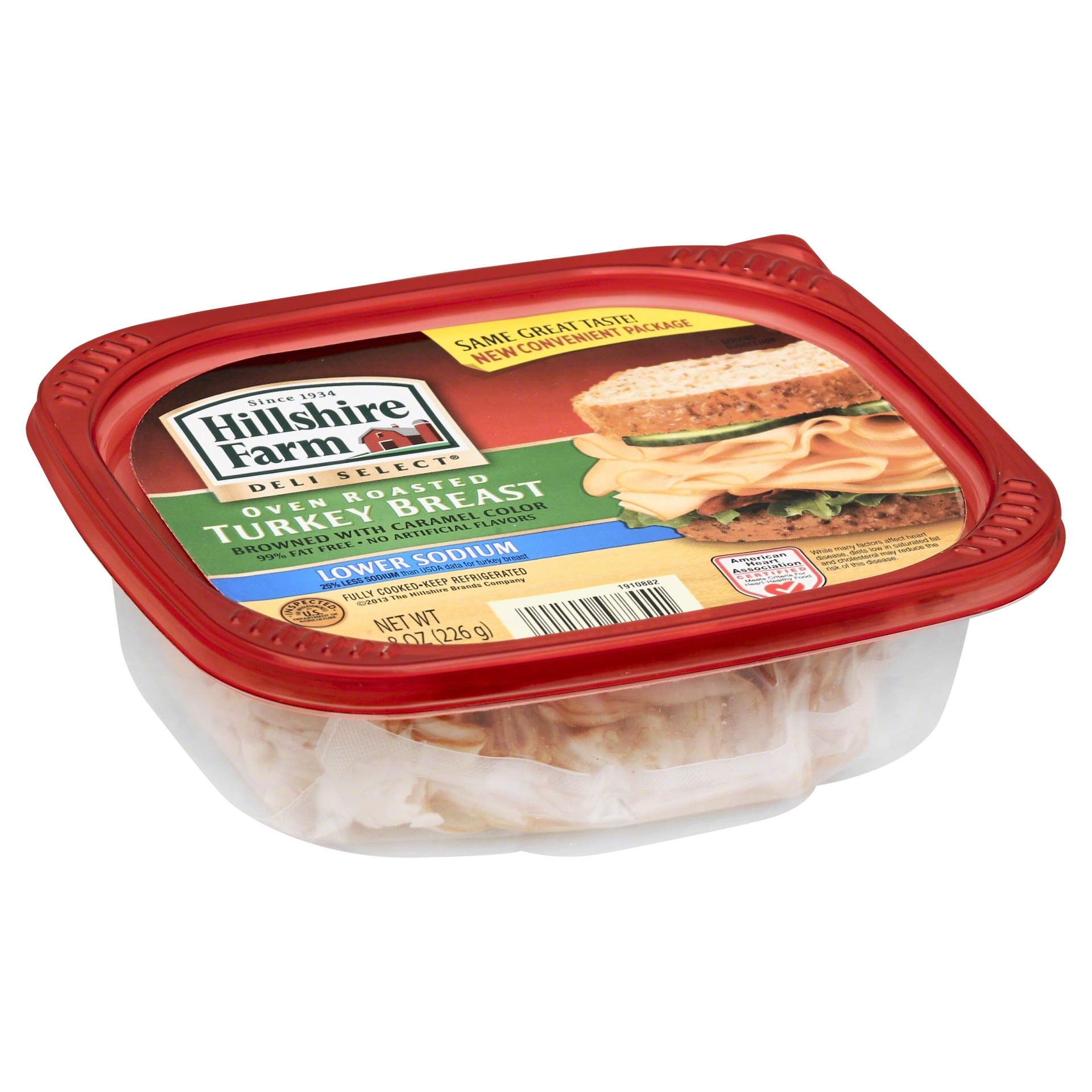 Hillshire Farm Deli Select Low Sodium Oven Roasted Turkey Breast 8 oz