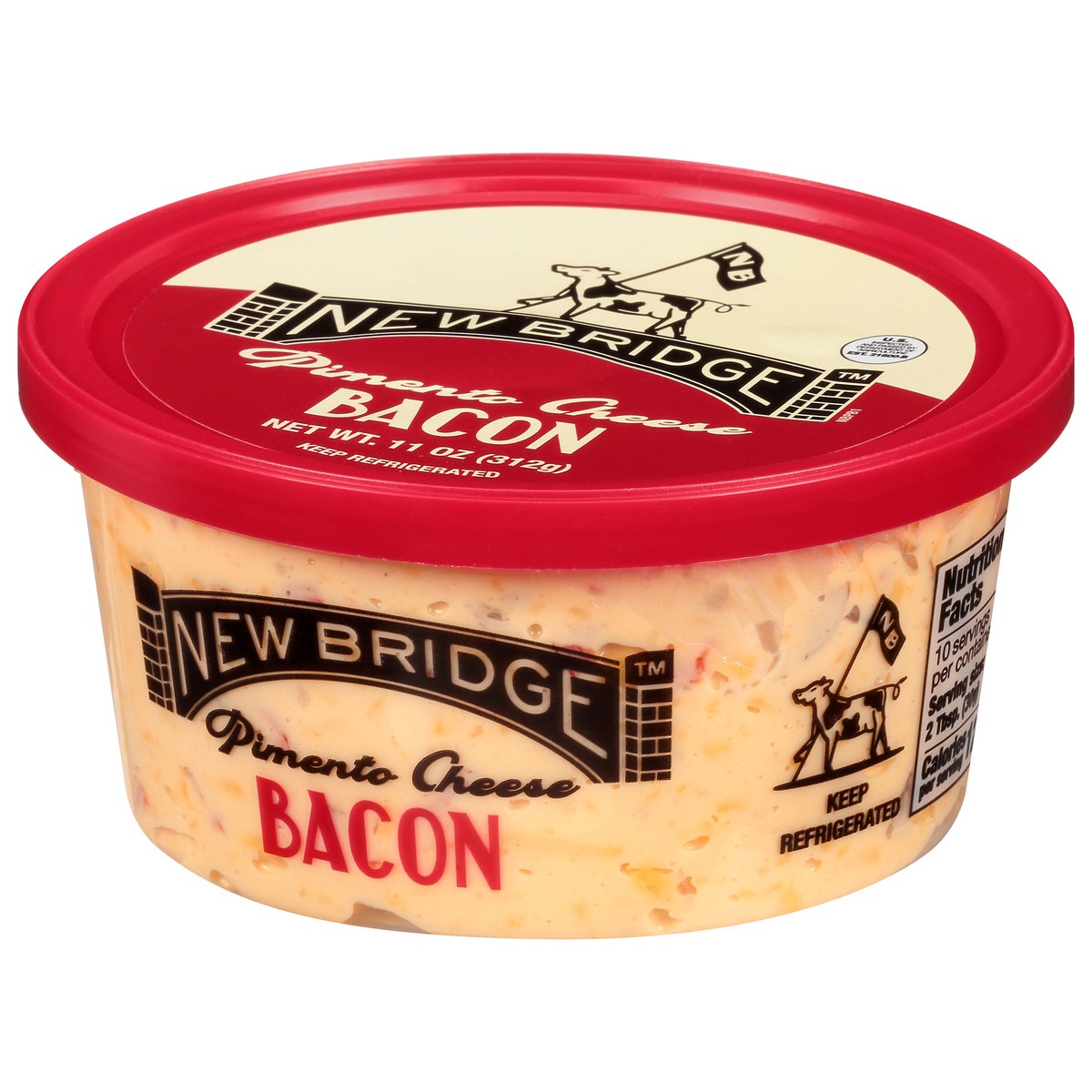 slide 8 of 9, New Bridge Pimento Cheese, 11 oz