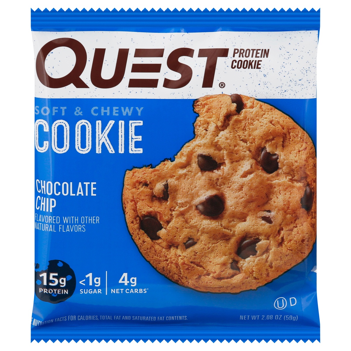 slide 1 of 2, Quest Chocolate Chip Protein Cookie, 2.08 oz