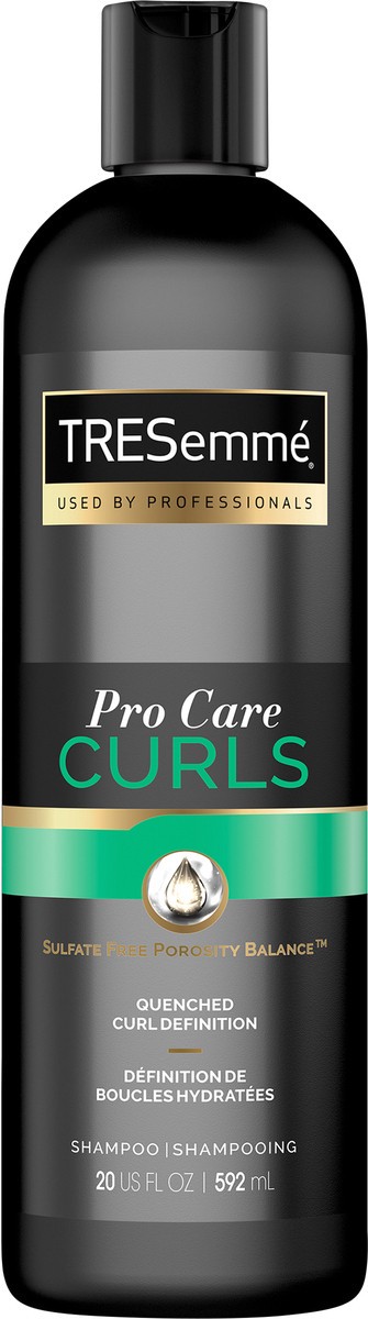 slide 2 of 3, TRESemmé Pro Care Curls Sulfate Free Hydrating Shampoo, 20 oz, 20 fl oz