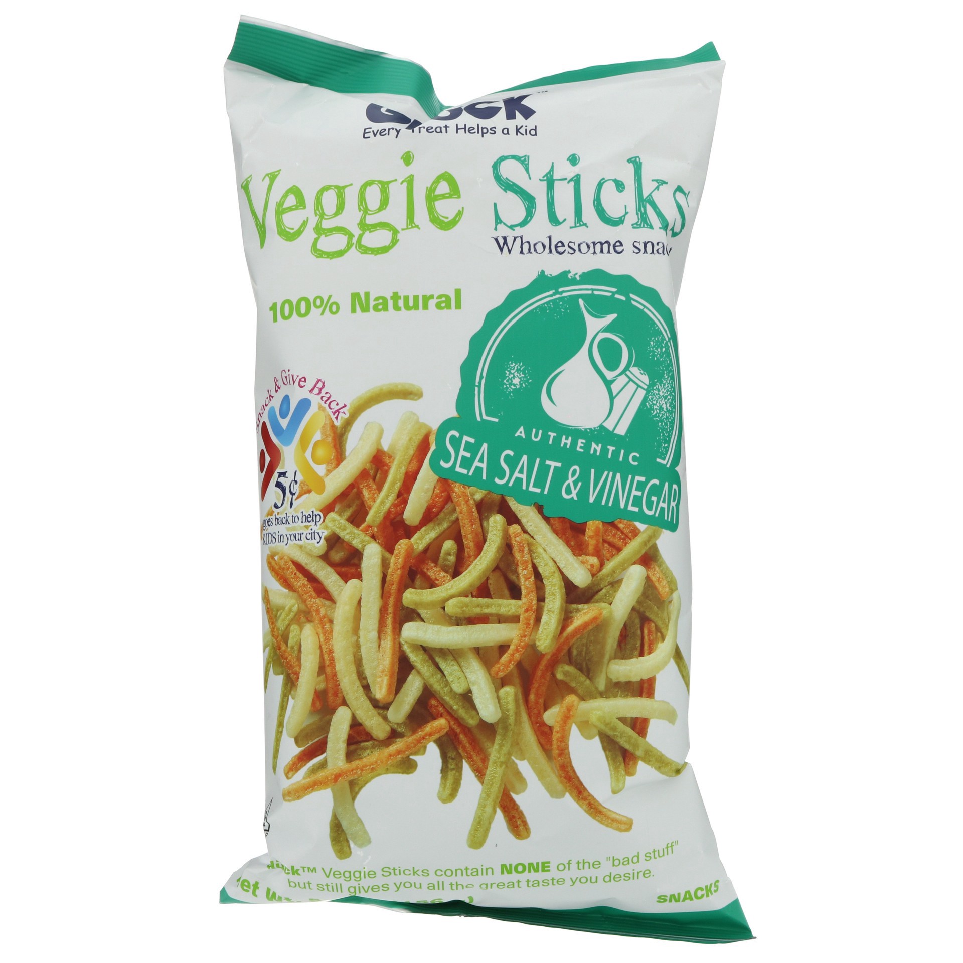 slide 1 of 1, Gluck Veggie Sticks - Sea Salt & Vinegar, 5.5 oz