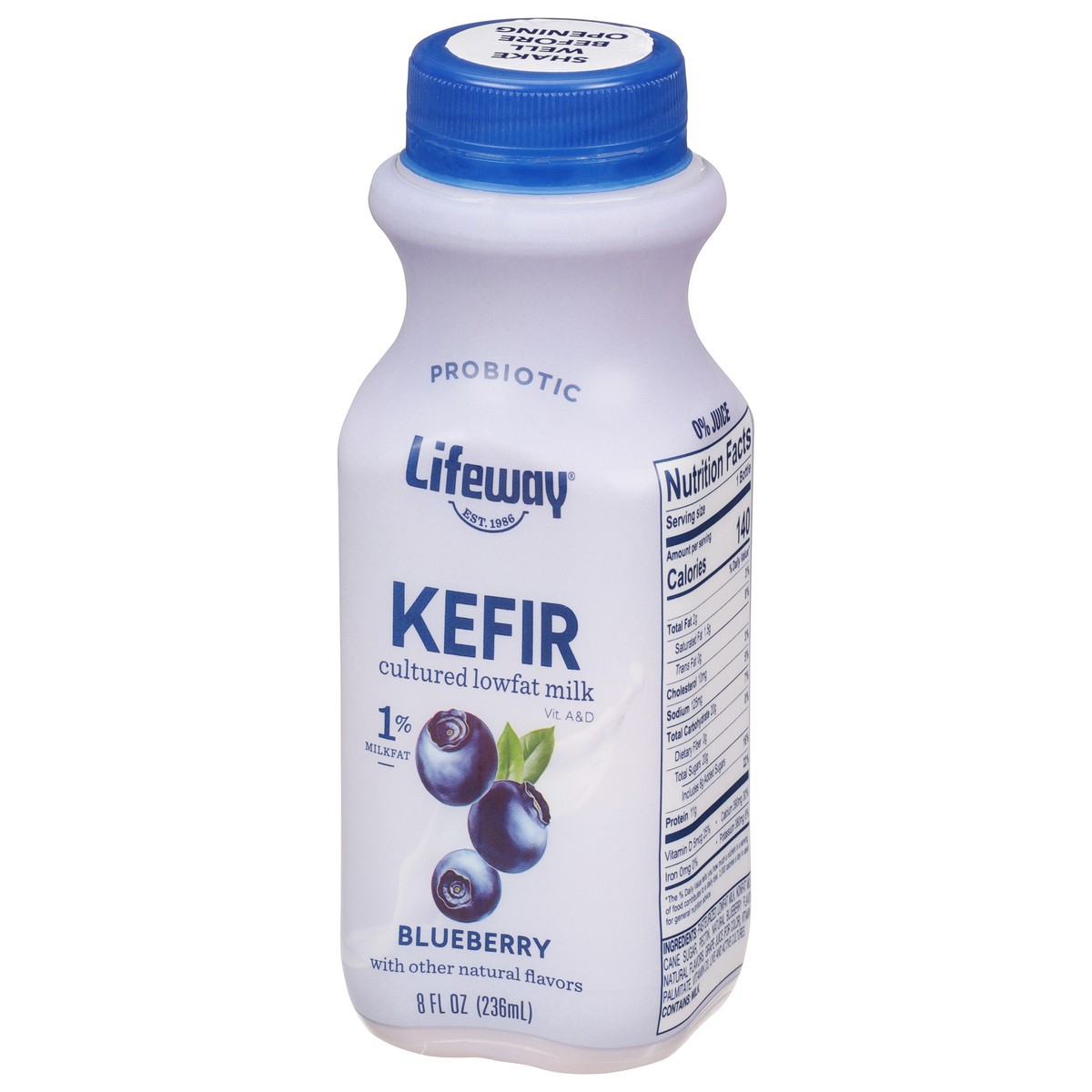 slide 3 of 9, Lifeway Blueberry Kefir 8 fl oz, 8 fl oz
