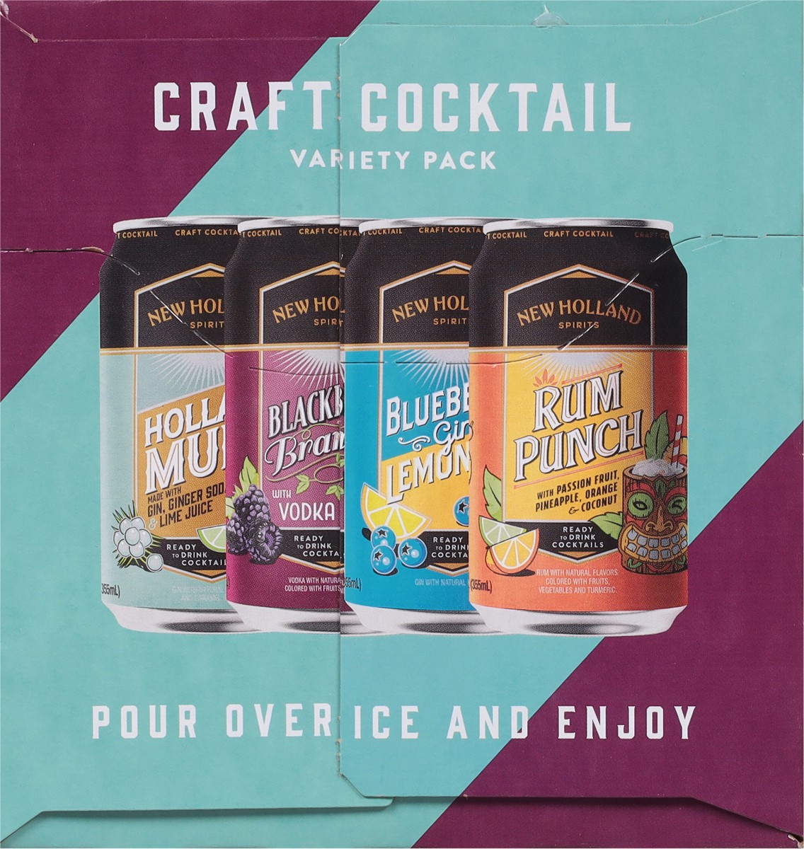 slide 10 of 12, New Holland Spirits Craft Cocktail Variety Pack 8 - 12 fl oz Cans, 8 ct