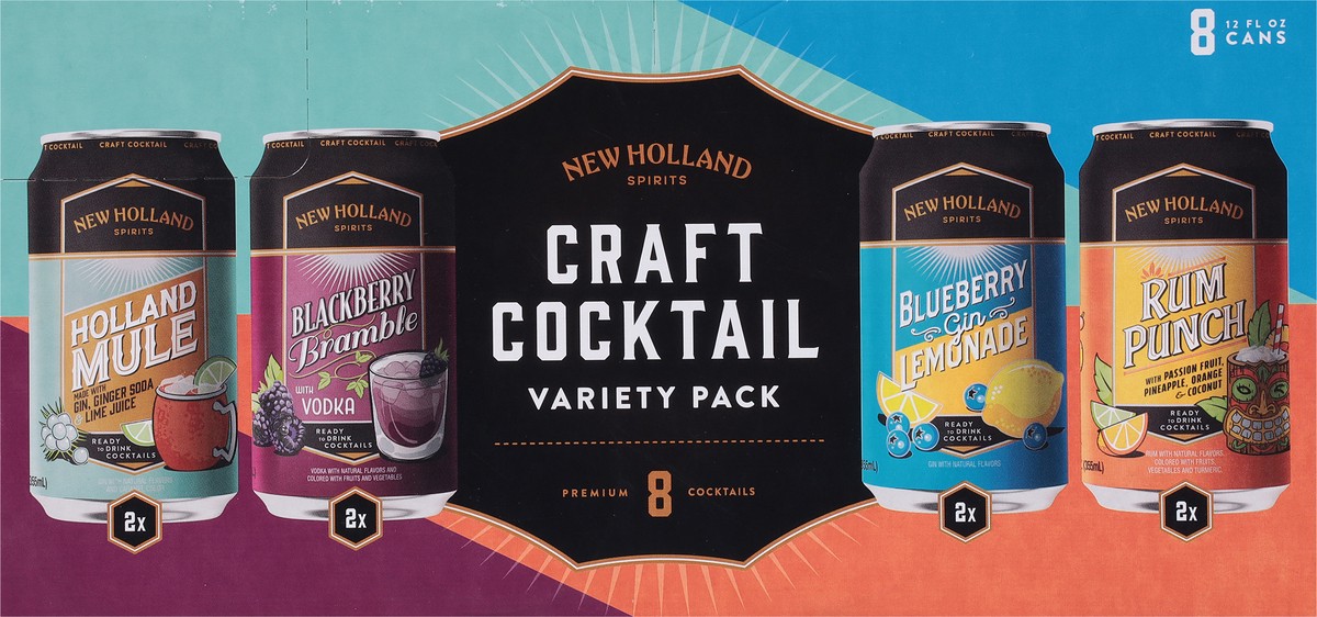 slide 12 of 12, New Holland Spirits Craft Cocktail Variety Pack 8 - 12 fl oz Cans, 8 ct