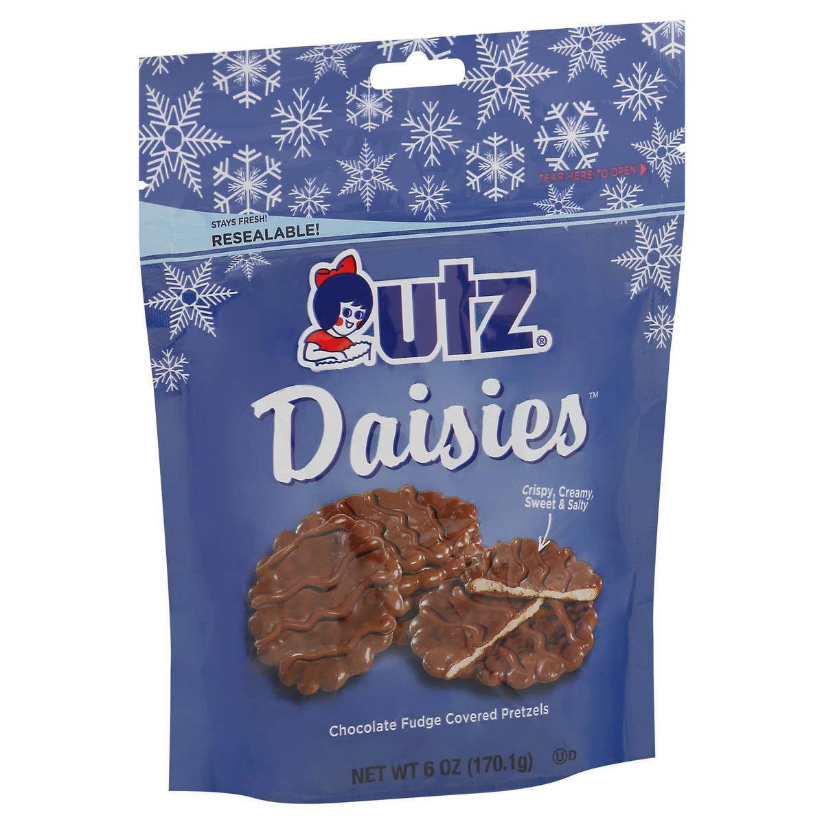 slide 8 of 9, Utz 6 oz Utz Milk Chocolate Daisies Pretzels, 6 oz