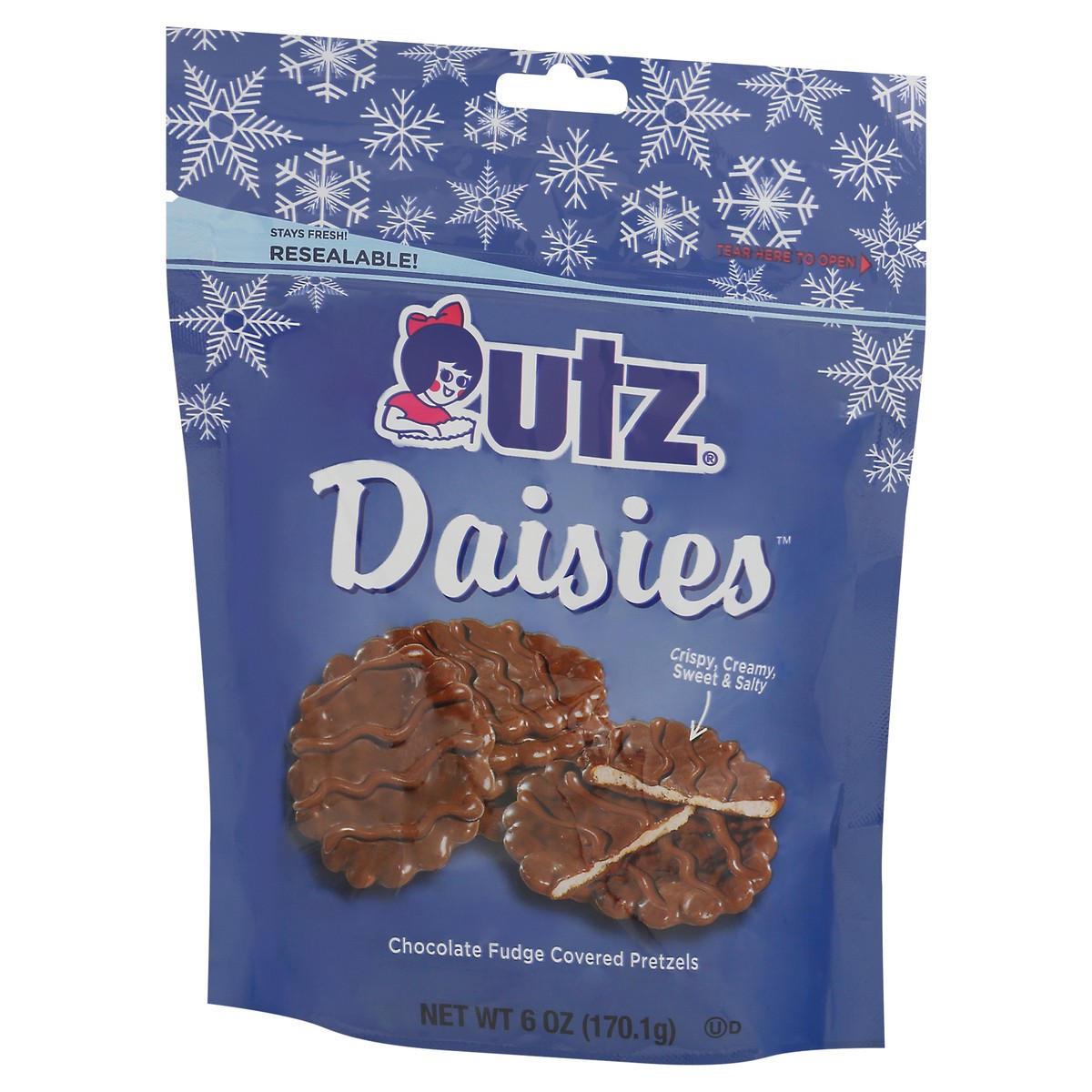 slide 6 of 9, Utz 6 oz Utz Milk Chocolate Daisies Pretzels, 6 oz