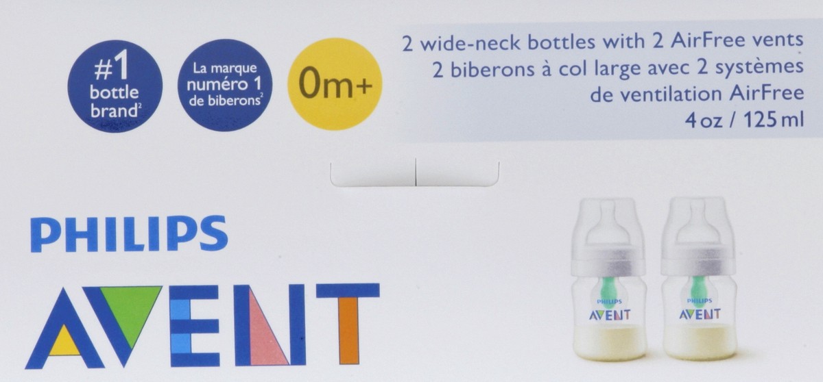 slide 4 of 6, Avent Natural Feeding Classic 4 oz Bottles (0+ Months), 2 ct