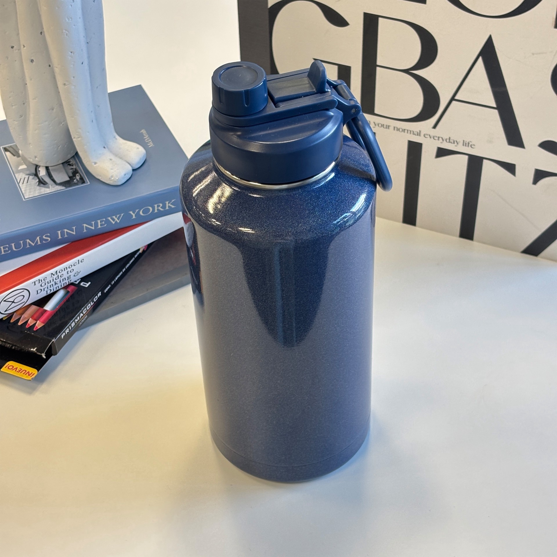 slide 2 of 5, 64 oz Stainless Steel Insulated Guzzler By Ashland, 64 oz