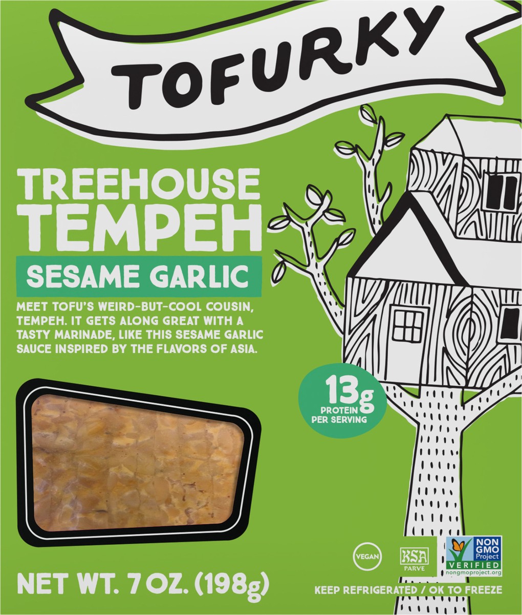 slide 4 of 6, Tofurky Sesame Galic Tempeh, 7 oz