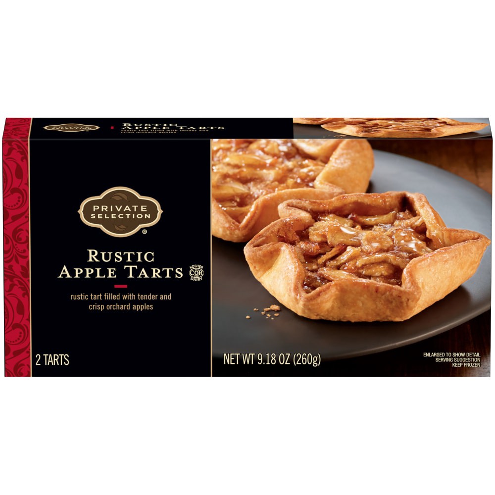 slide 1 of 3, Private Selection Rustice Apple Tarts, 2 ct; 4.59 oz