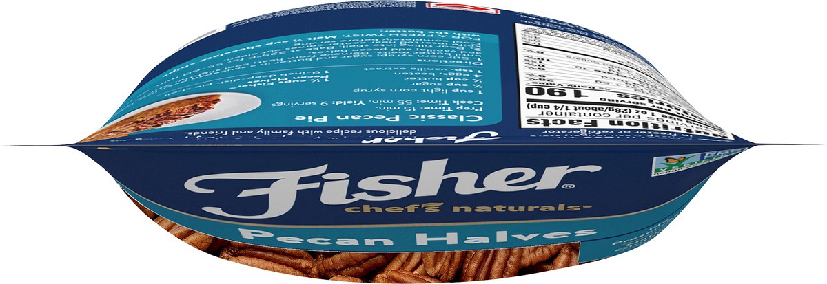 slide 7 of 9, FISHER Chef's Naturals Pecan Halves, 6 oz, Naturally Gluten Free, No Preservatives, Non-GMO, 6 oz