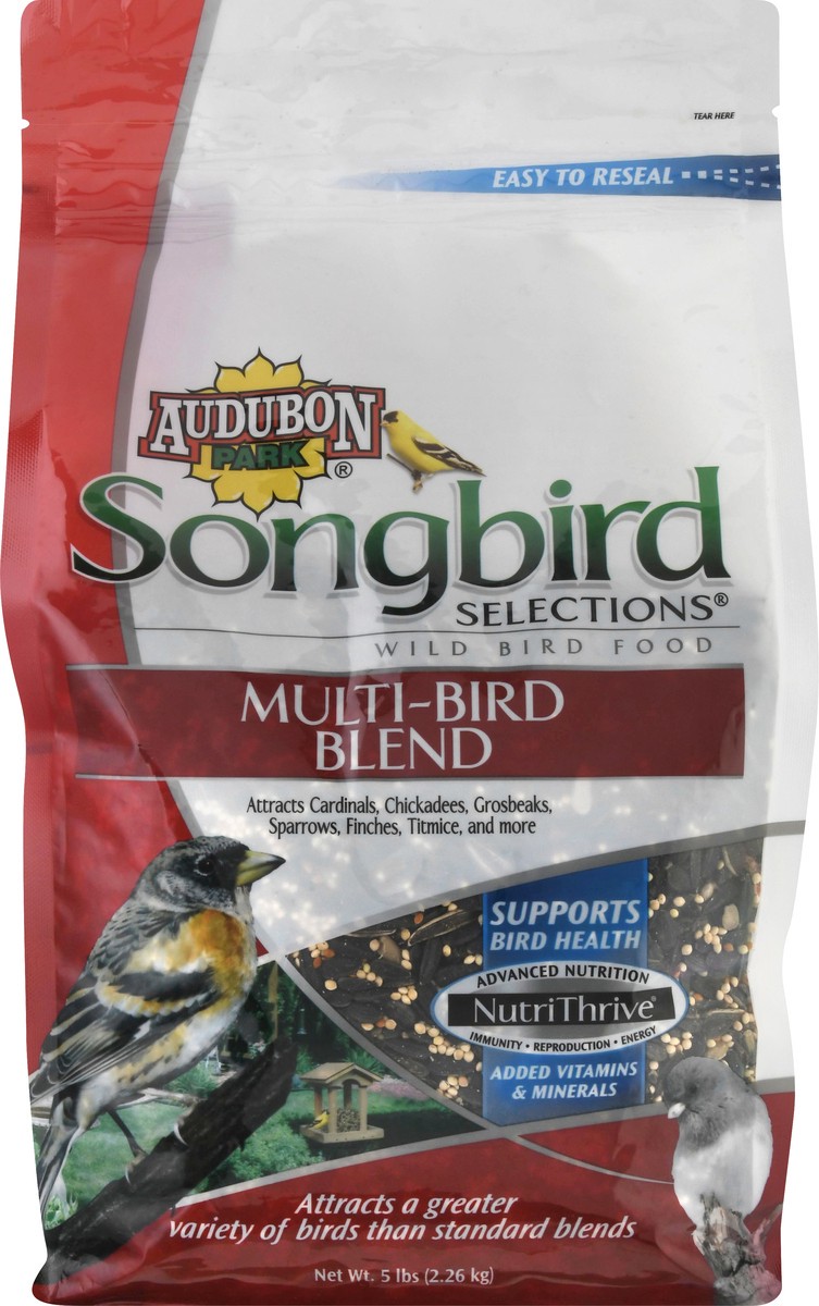 slide 4 of 9, Audubon Park Songbird Selections Wild Multi-Bird Blend Bird Food 5 lb, 5 lb