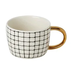 Tabletops Unlimited Gallery Cappuccino Mug - Grid