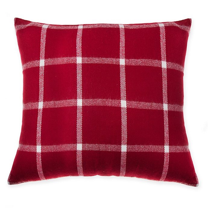 slide 1 of 1, Winter Wonderland Make-Your-Own-Pillow Blanket Scarf Square Throw Pillow Cover - Red, 1 ct