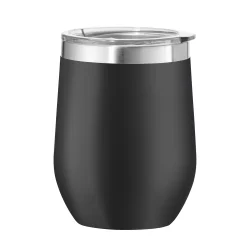 Oggi Wine Tumbler - Black, 12 oz