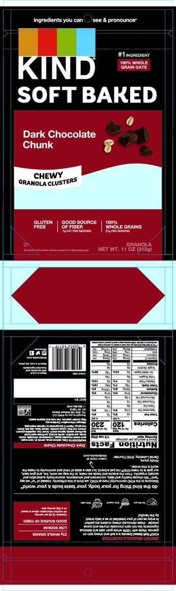 slide 12 of 13, KIND Soft Baked Dark Chocolate Chunk Granola, 11 oz