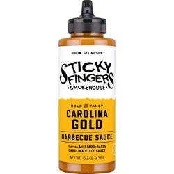 Sticky Fingers Smokehouse Bold & Tangy Carolina Gold Barbecue Sauce