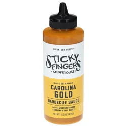 Sticky Fingers Smokehouse Bold & Tangy Carolina Gold Barbecue Sauce