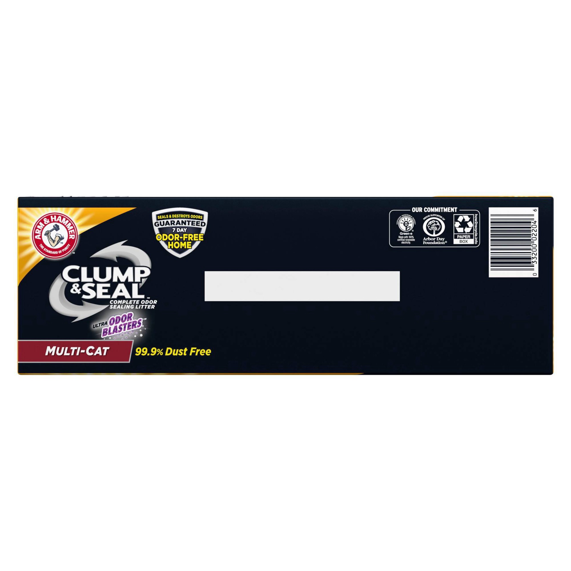 slide 9 of 17, ARM & HAMMER Clump & Seal Complete Multi-Cat Odor Sealing Litter 19 lb, 19 lb