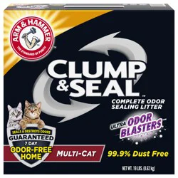 ARM & HAMMER Clump & Seal Complete Multi-Cat Odor Sealing Litter 19 lb
