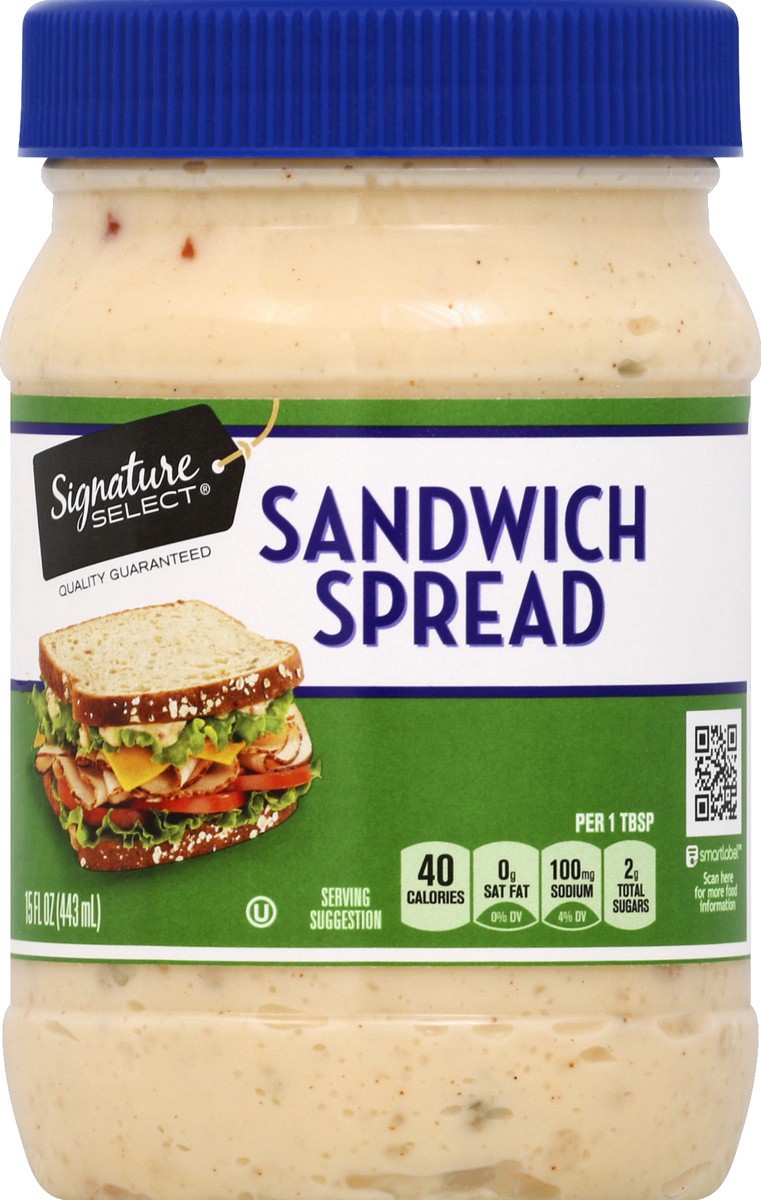 slide 2 of 2, Signature Select Sandwich Spread 15 fl oz, 