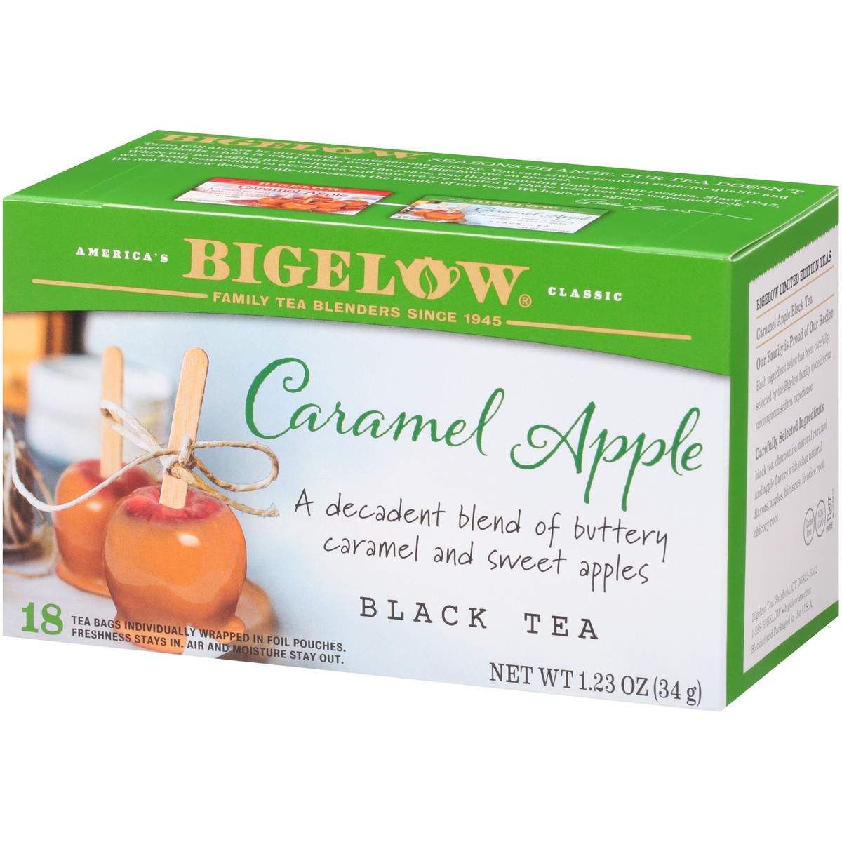 slide 7 of 9, Bigelow Caramel Apple Black Tea - 18 ct, 1.23 oz