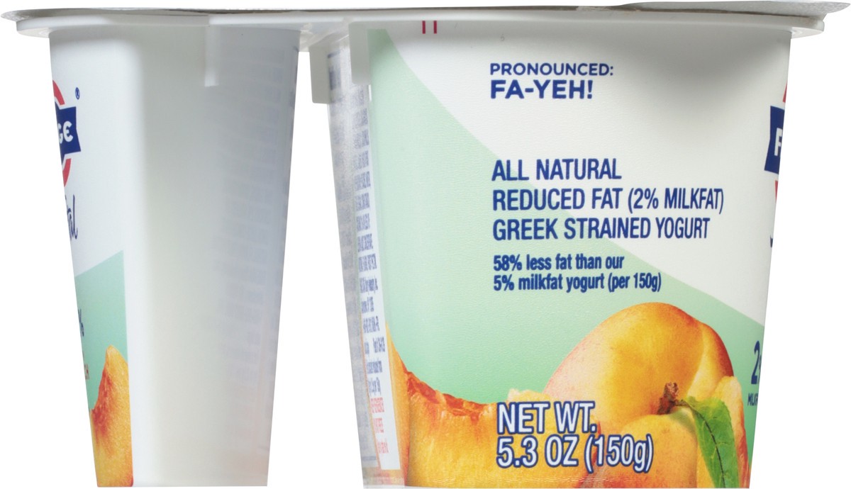 slide 7 of 9, Fage Total Greek Strained Yogurt with Peach 5.3 oz, 5.3 oz