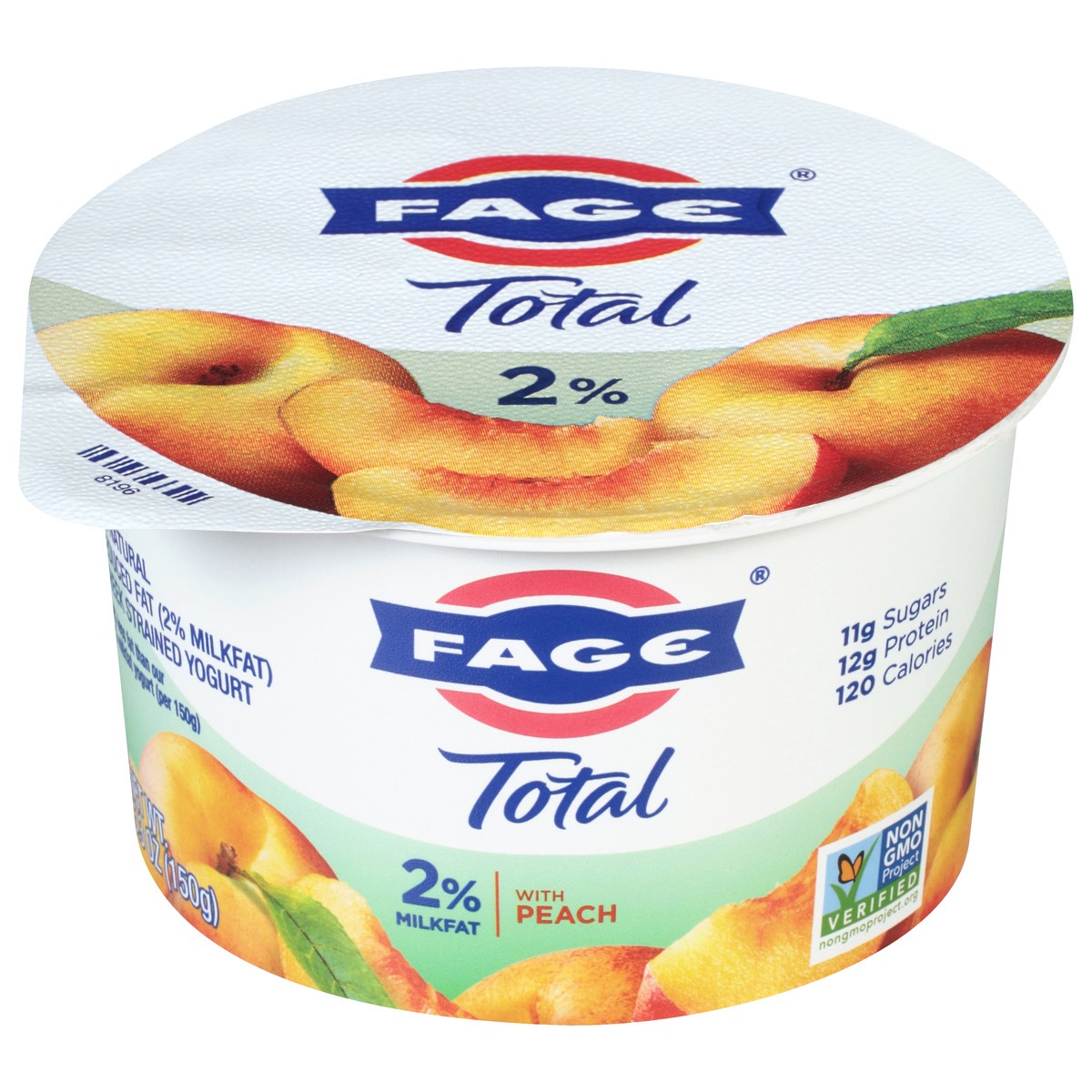 slide 1 of 9, Fage Total Greek Strained Yogurt with Peach 5.3 oz, 5.3 oz