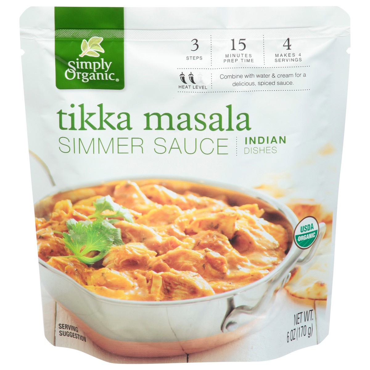 slide 1 of 1, Simply Organic Sauce Tikka Masala Org, 6 oz