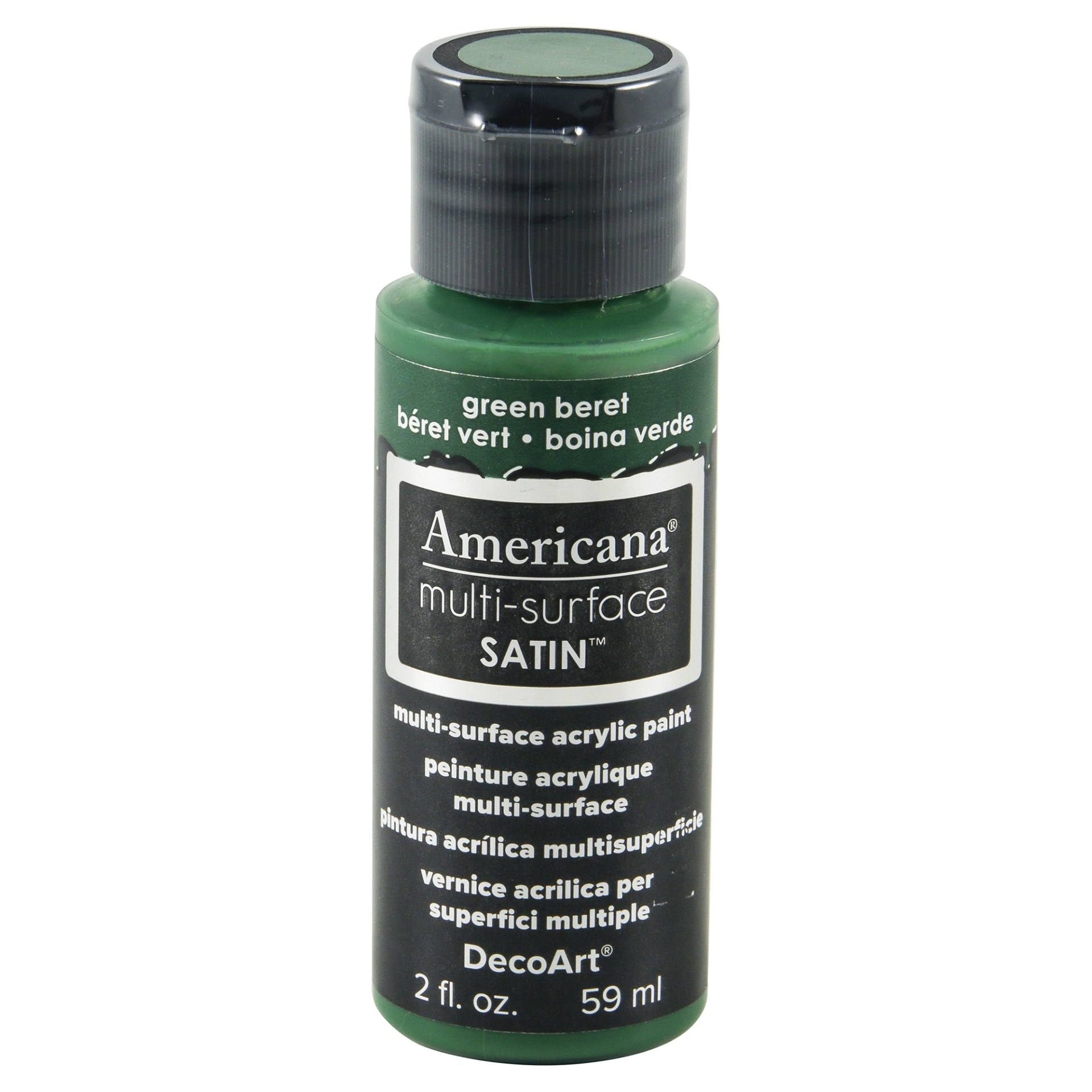 slide 1 of 4, Americana Multi Surface Paint Green Beret, 2 oz