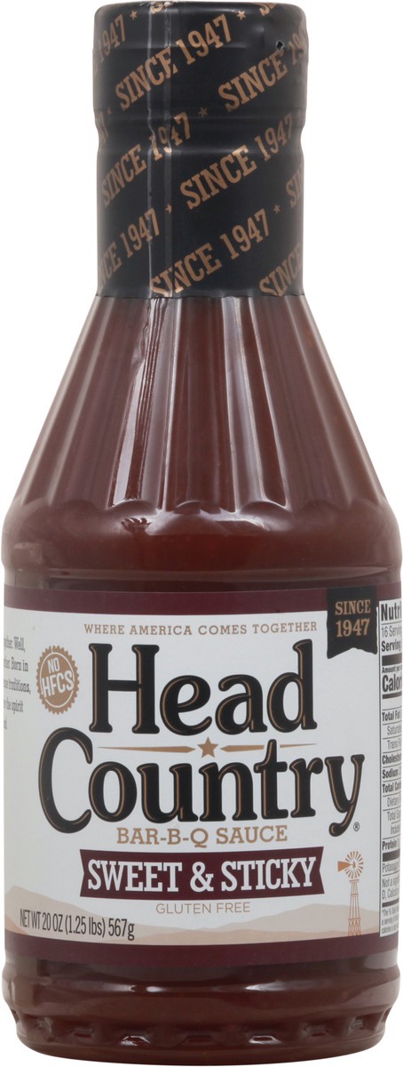 slide 2 of 14, Head Country Gluten Free Sweet & Sticky Bar-B-Q Sauce 20 oz, 20 oz