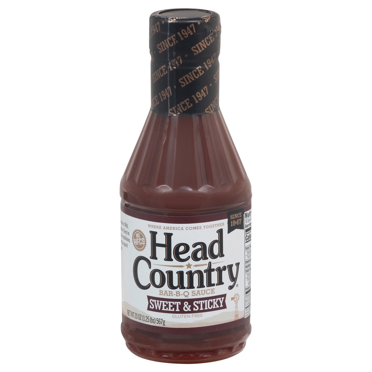 slide 1 of 1, Head Country Sweet & Sticky Bar-B-Q Sauce, 20 oz