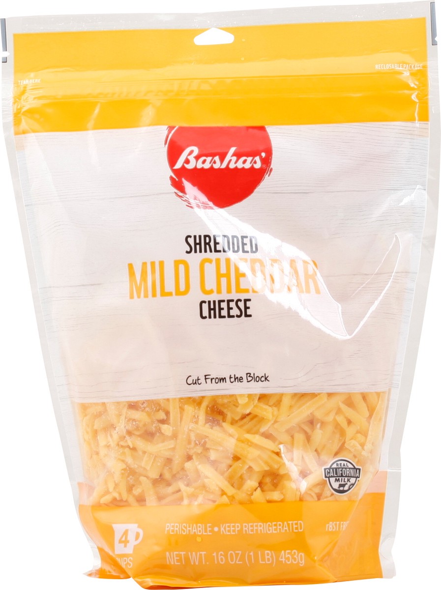 slide 9 of 14, Bashas Shred Mild Cheddar, 16 oz