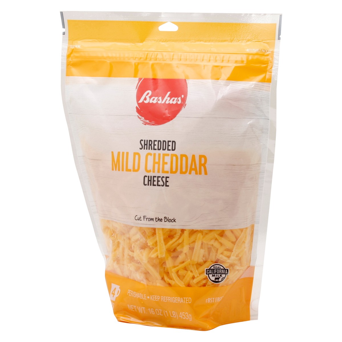 slide 6 of 14, Bashas Shred Mild Cheddar, 16 oz