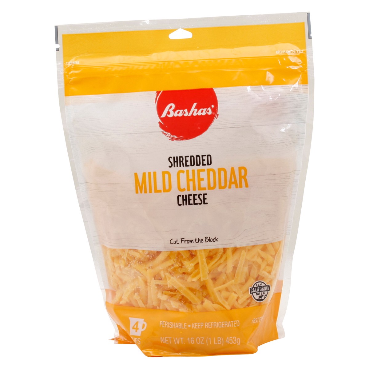 slide 1 of 14, Bashas Shred Mild Cheddar, 16 oz