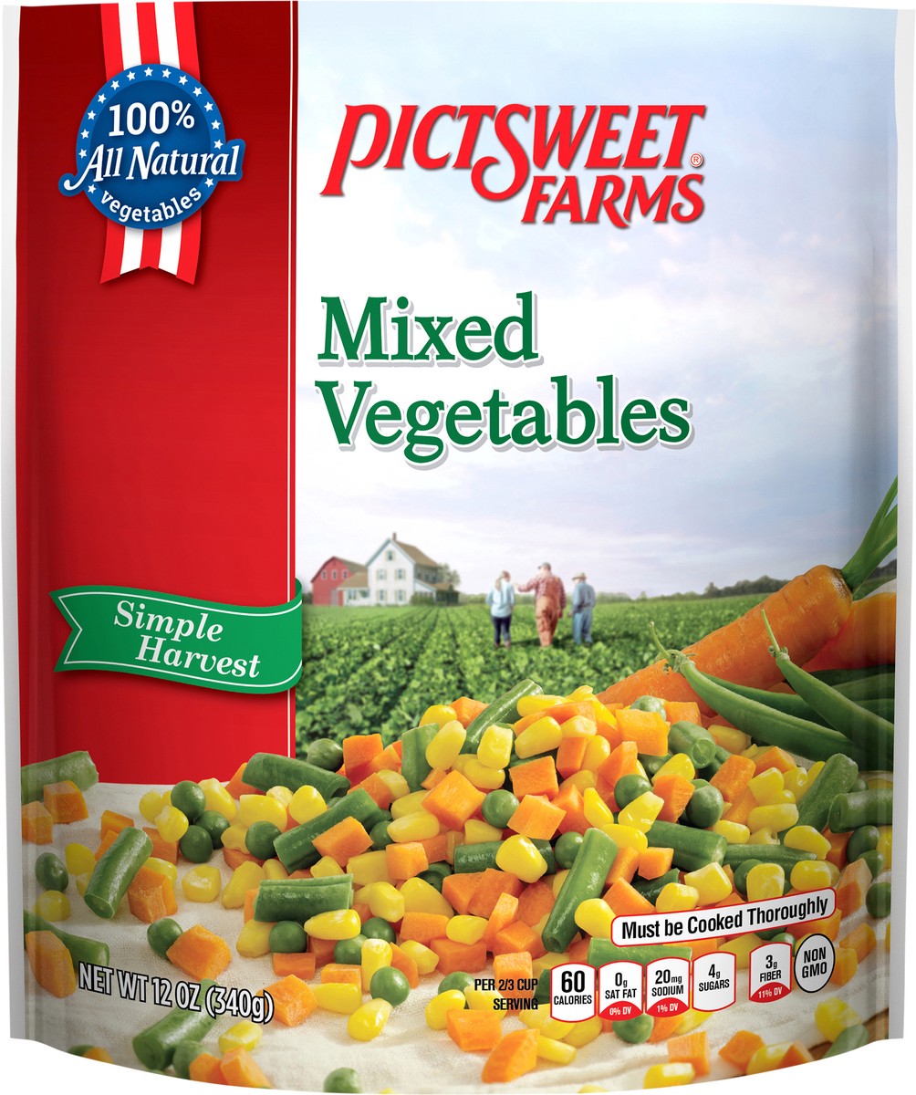 slide 3 of 3, PictSweet Mixed Vegetables, 12 oz